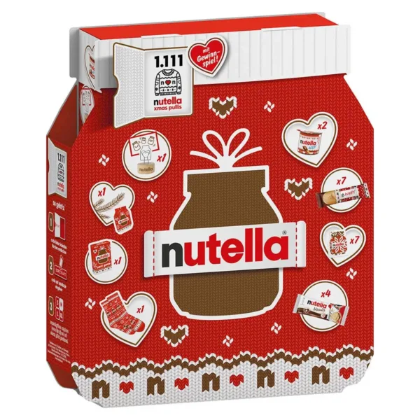 Nutella lazdu riekstu krēma adventes kalendārs