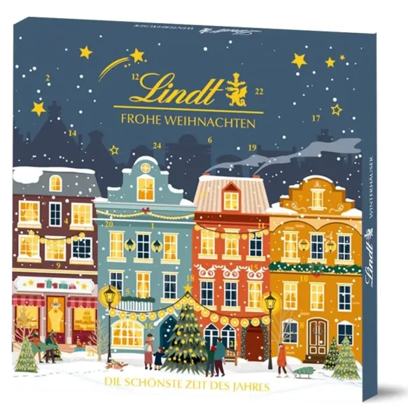 Lindt šokolādes adventes kalendārs - Ziemas mājiņas