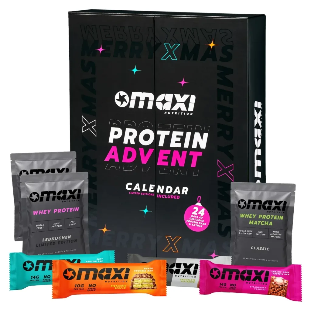 MaxiNutrition baltyminių batonėlių advento kalendorius
