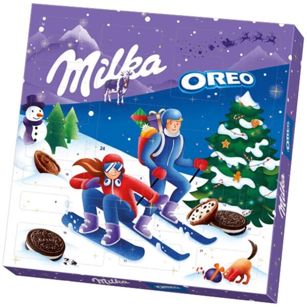 Milka & Oreo šokolādes un cepumu adventes kalendārs