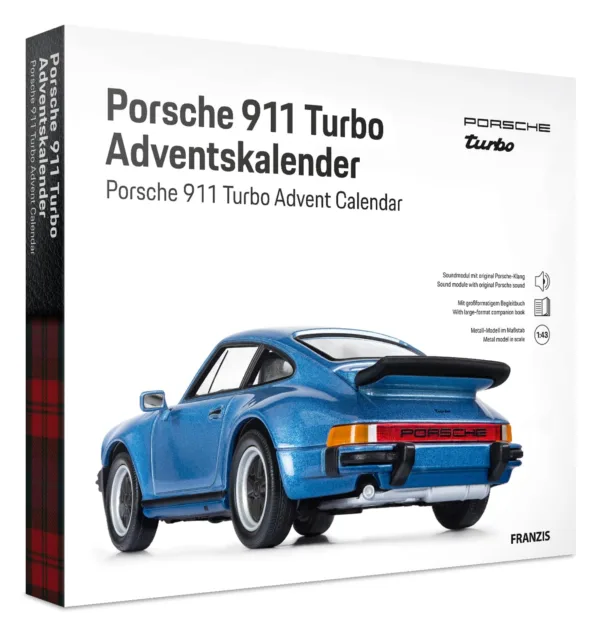 Porsche 911 Turbo adventes kalendārs - modelis 1:43 ar skaņu