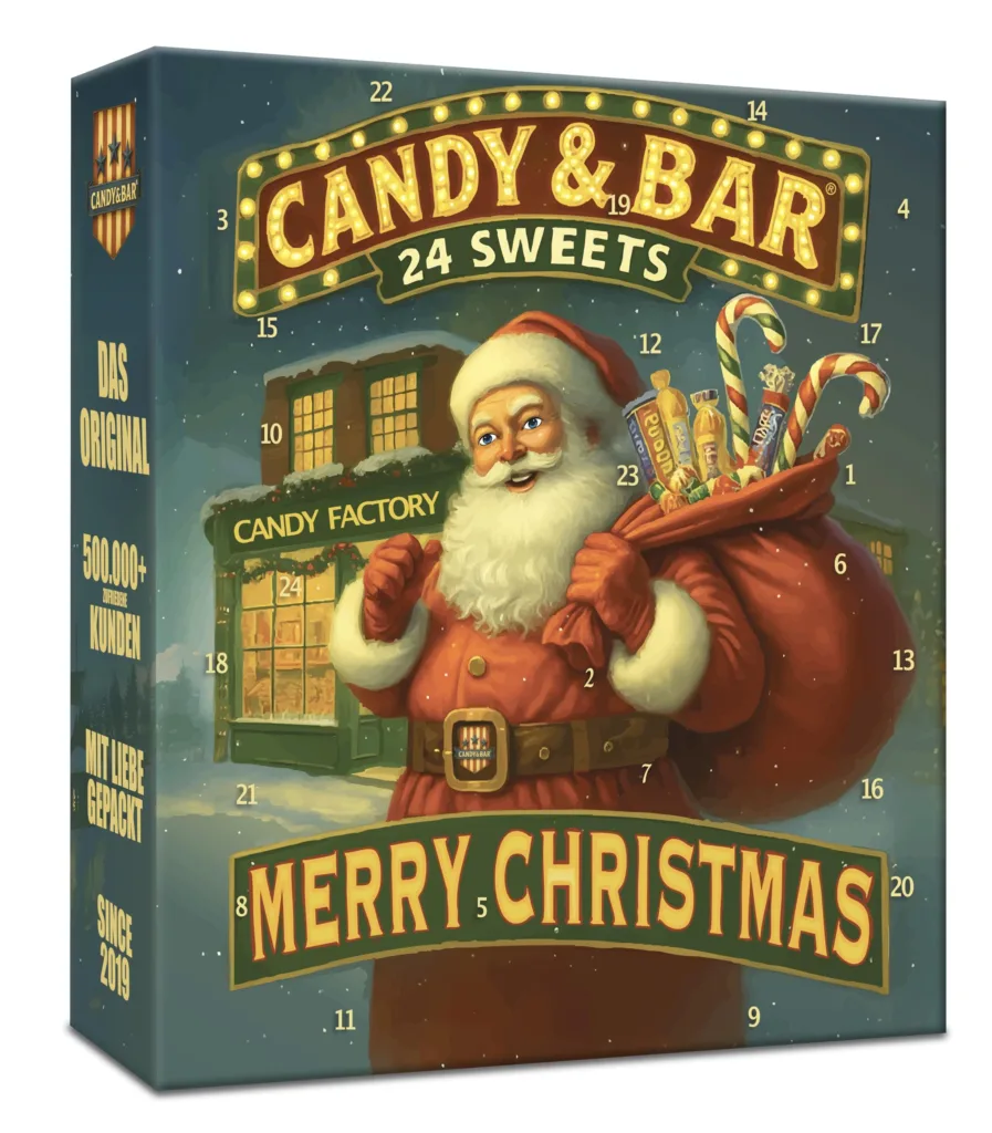 Candy & Bar XXL amerikietiškų saldainių advento kalendorius